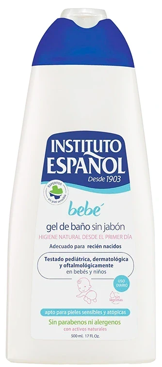INSTITUTO ESPAÑOL GEL DE BANO SIN JABON BEBE 500 ML